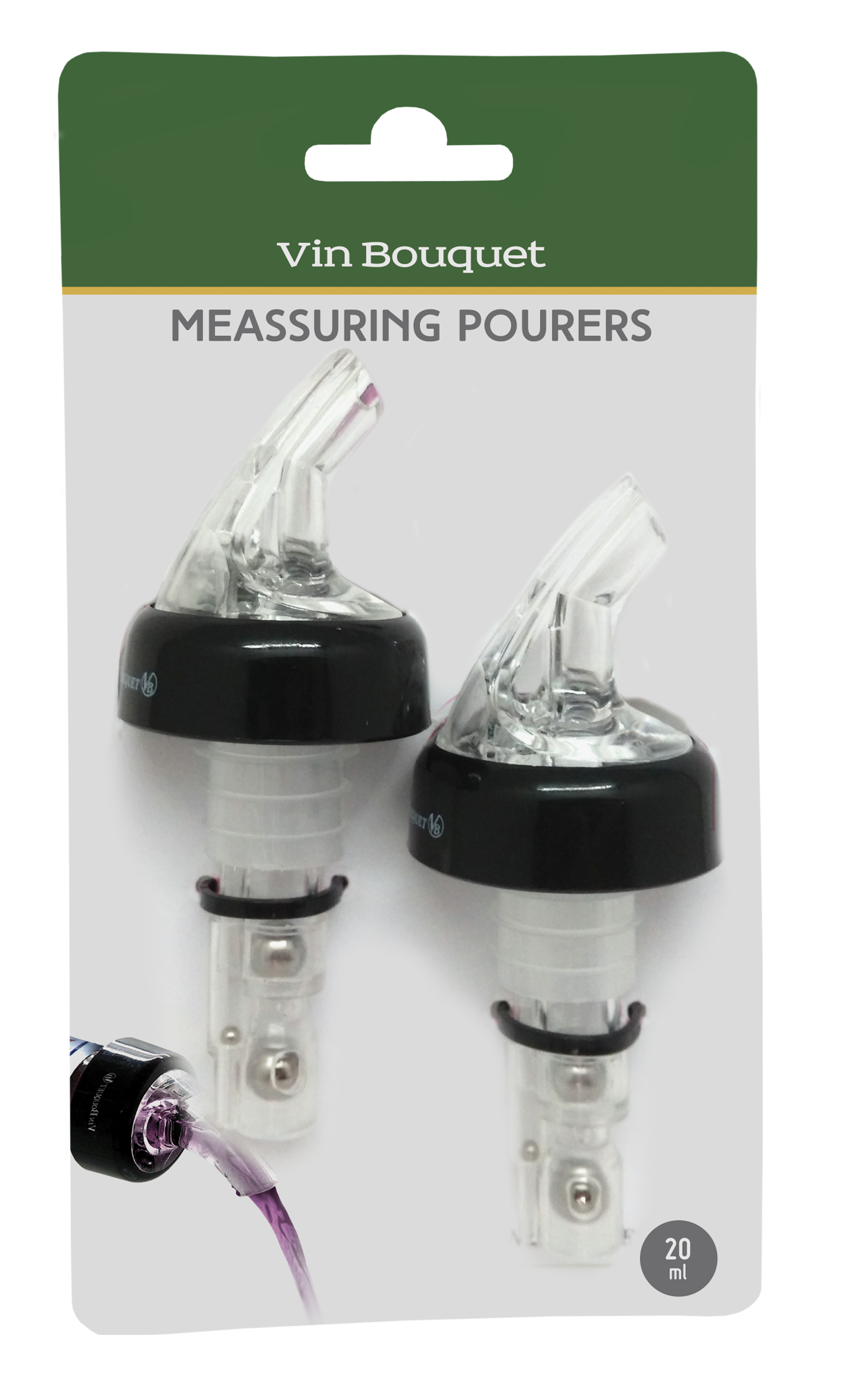 VIN BOUQUET FIK 008 Dosificadores 20 ml Set de 2 / Meassuring Pourers 20 ml. Set of 2