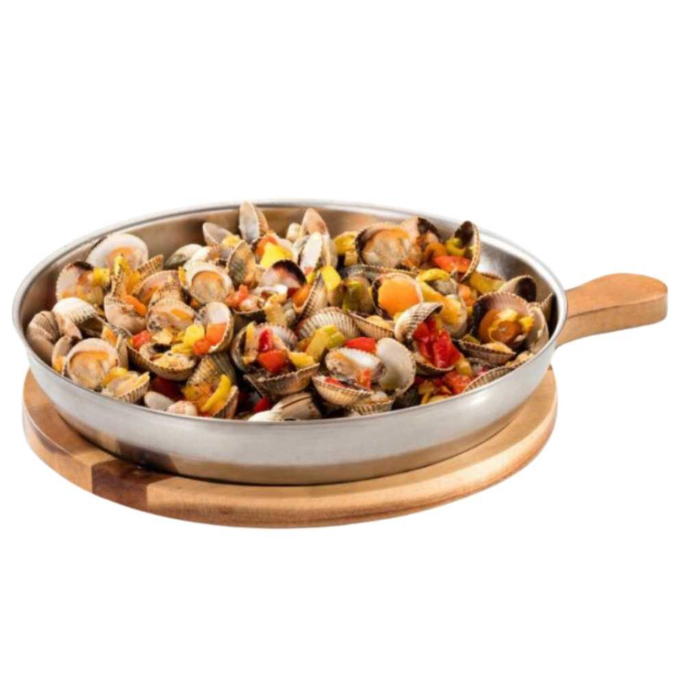 Llauna Arroz Redonda con Base de Madera 20 cm | Pujadas P29620