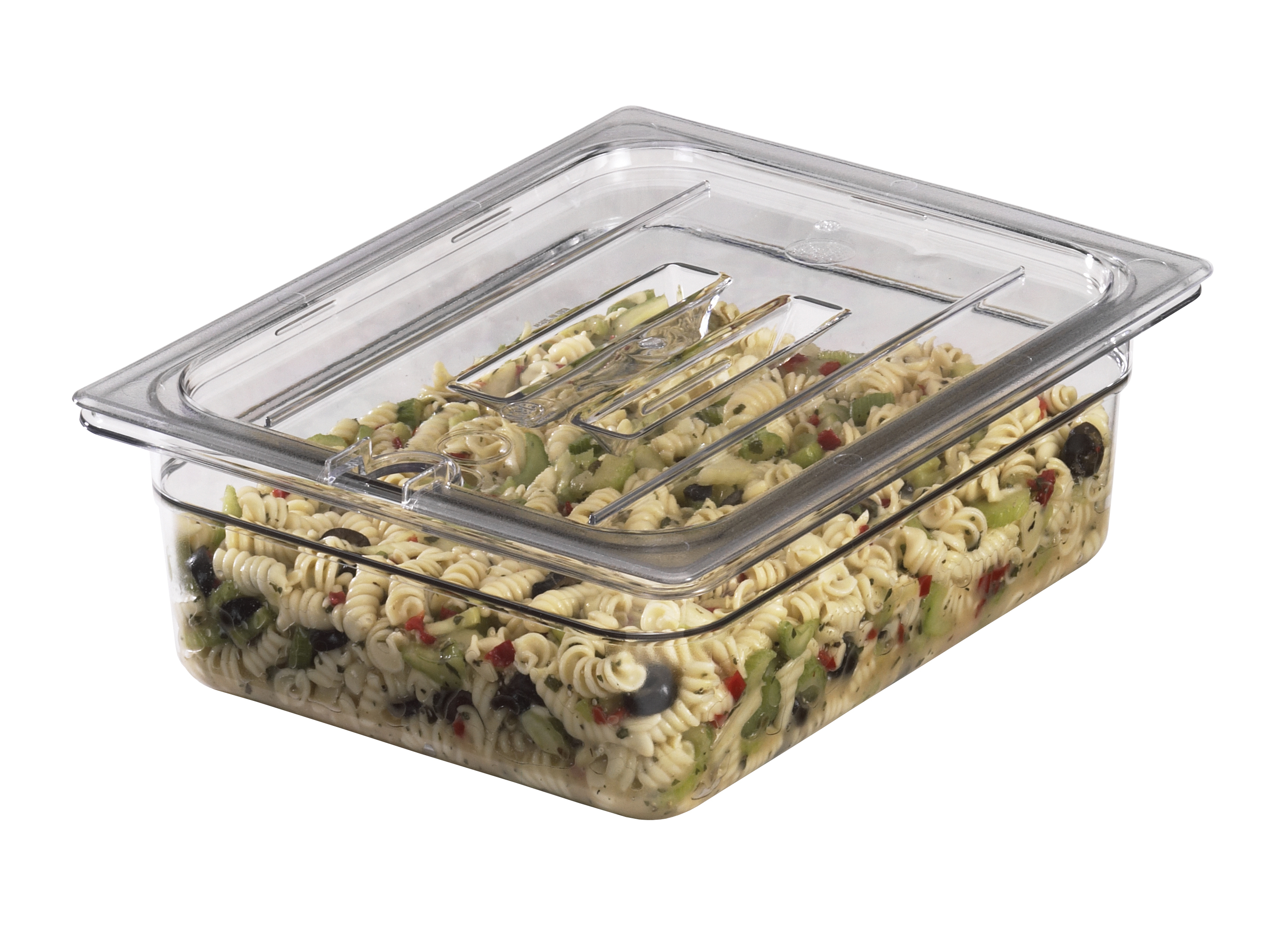 TAPA CON MUESCA Y ASA GN 1/2 POLICARBONATO TRANSPARENTE CAMBRO 20CWCHN-135