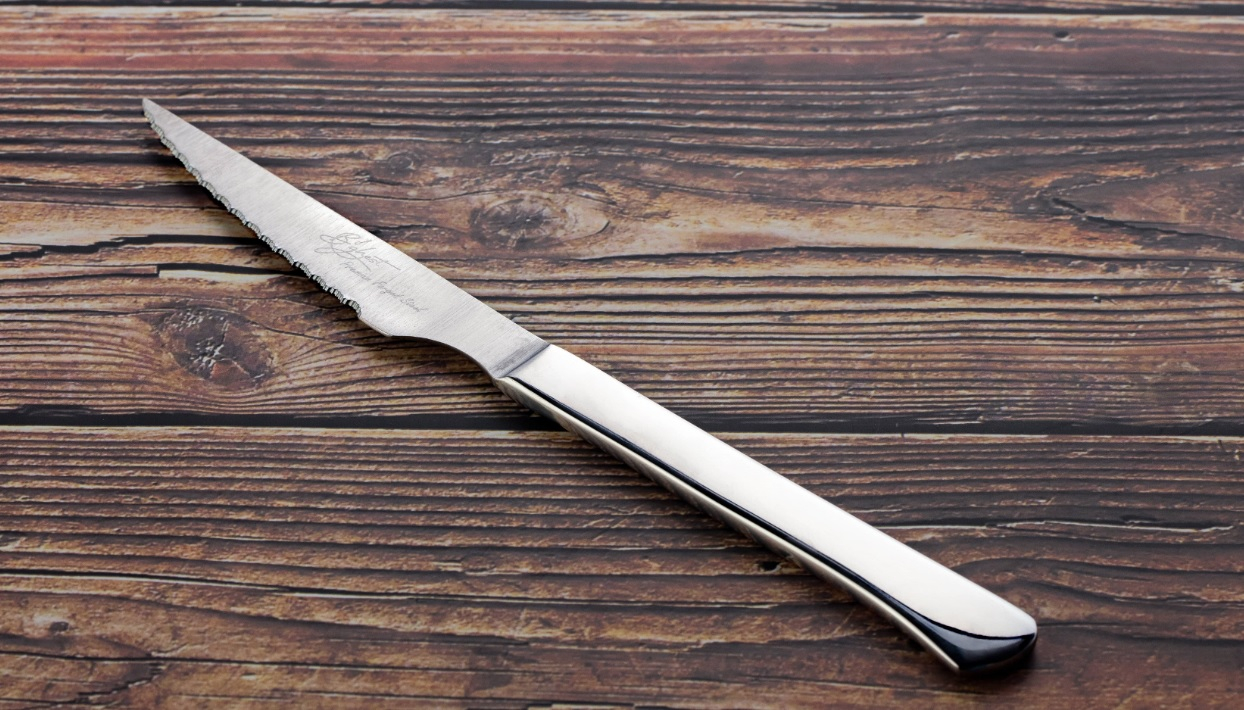 Doce unidades de B'GHEST 03140300 Virgin cuchillo chuletero 22.5cm