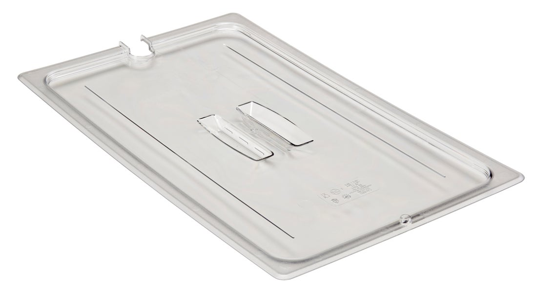 TAPA CON MUESCA Y ASA GN 1/1 POLICARBONATO TRANSPARENTE CAMBRO 10CWCHN-135