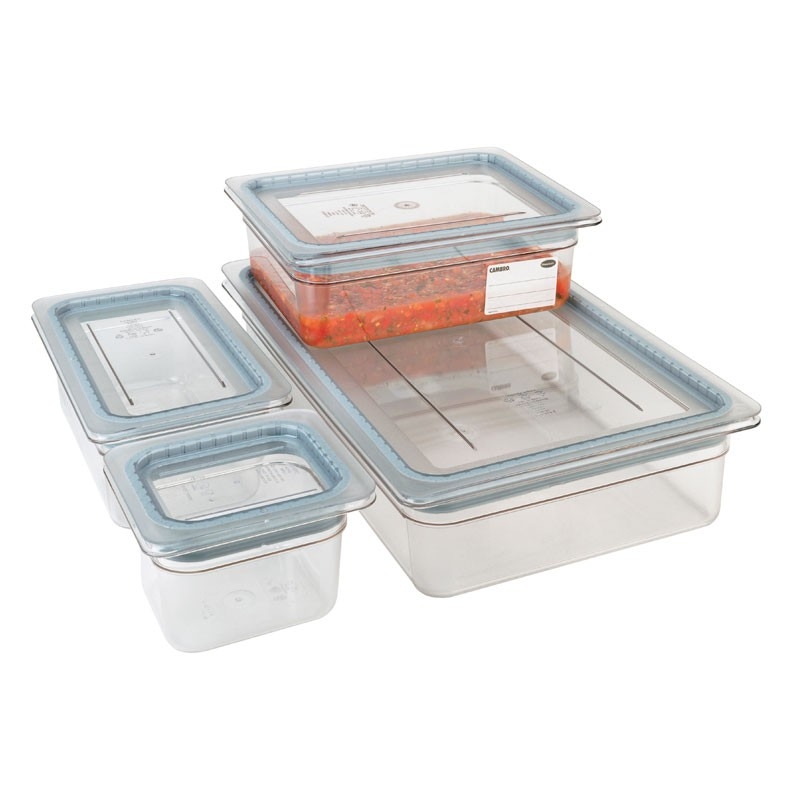 Tapa hermética GN 1/2 - 26.5 x 32.5 cm transparente CAMBRO 20CWGL-135