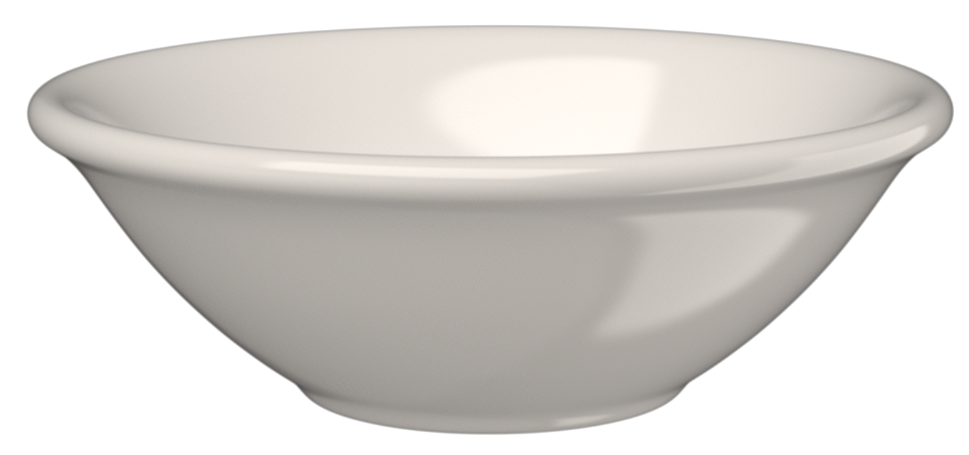 Bol hondo para ensalada porcelana blanca  bone china "Lona". Ø 16 cm. Capacidad (cl) 42. ID Fine 10000-112016  (12 unidades)
