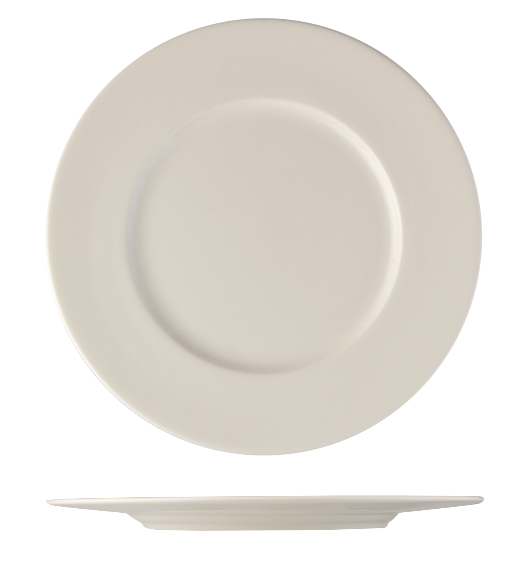 Plato llano porcelana Blanco Duoma Ø25 cm. B'GHEST 01170095 (6 unidades)