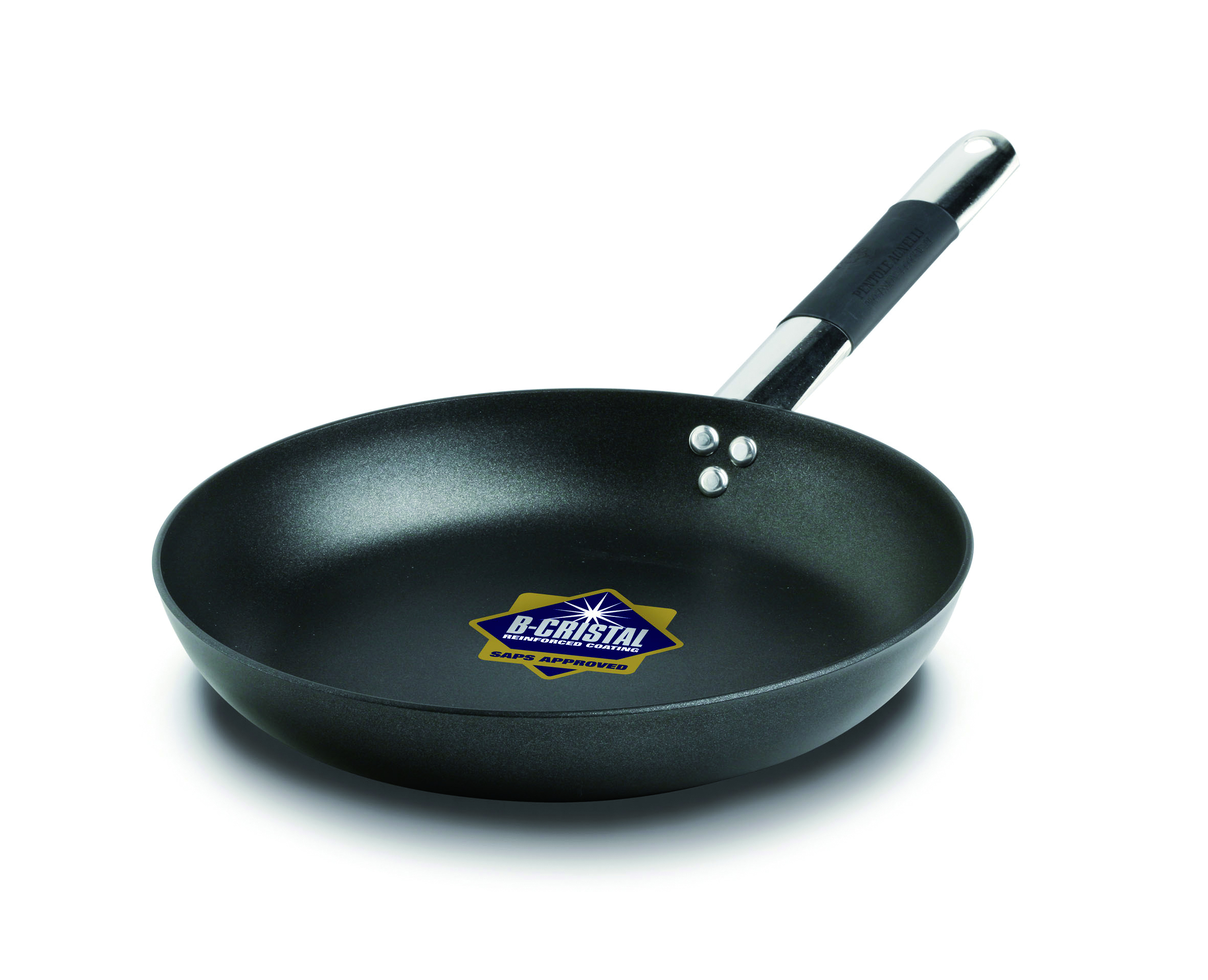 AGNELLI ALSC111BBSSC32 Alblack sartén aluminio negro antiadherente 3mm mango acero inoxidable ø32cm