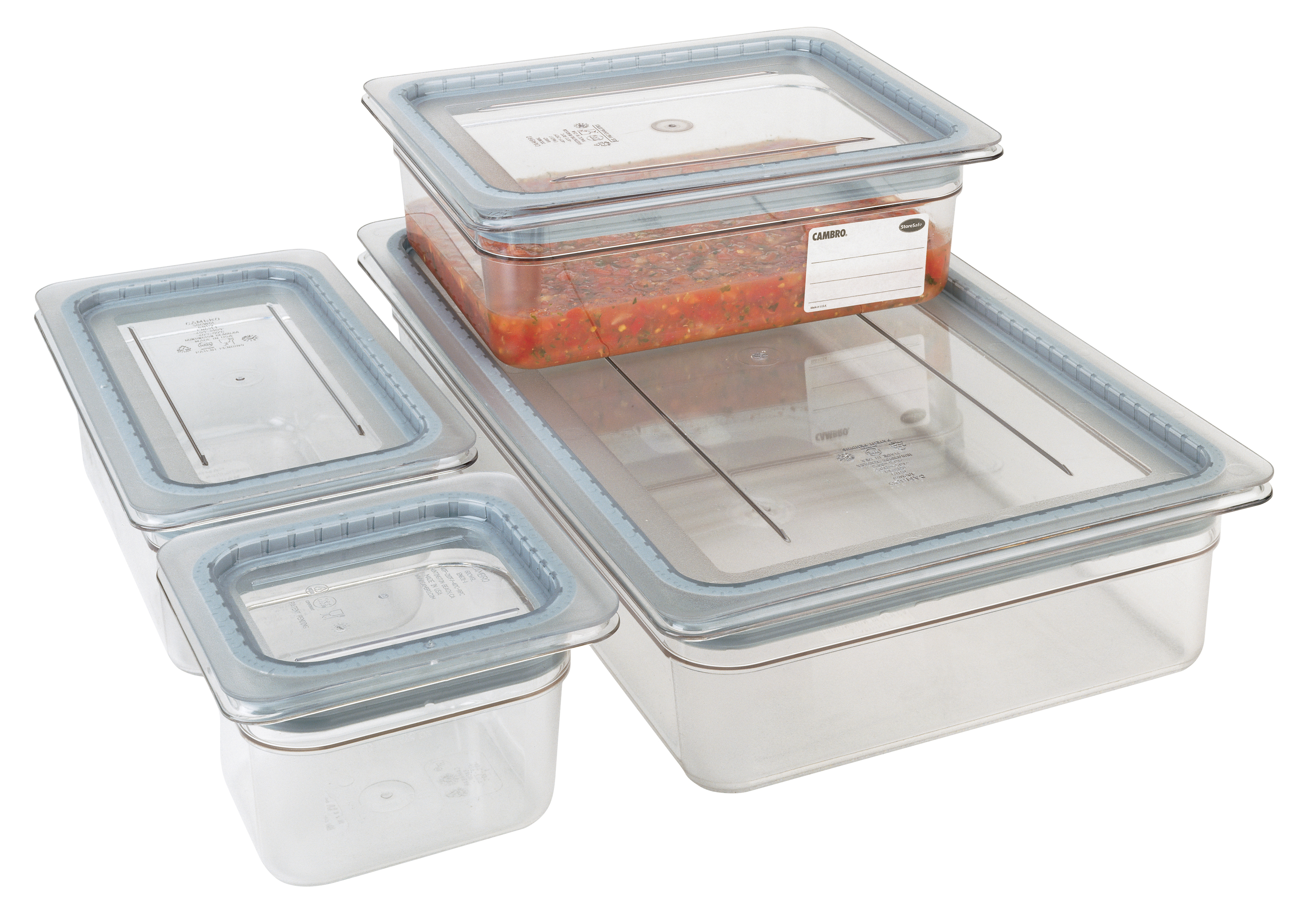 CAMBRO 30CWGL-135 - Tapa hermética GripLid GN 1/3 - 17,6 x 32,5 cm - Transparente