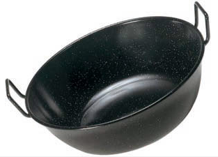SARTÉN HONDA ESMALTADA CON ASAS Ø 40 CM LA VALENCIANA 0640