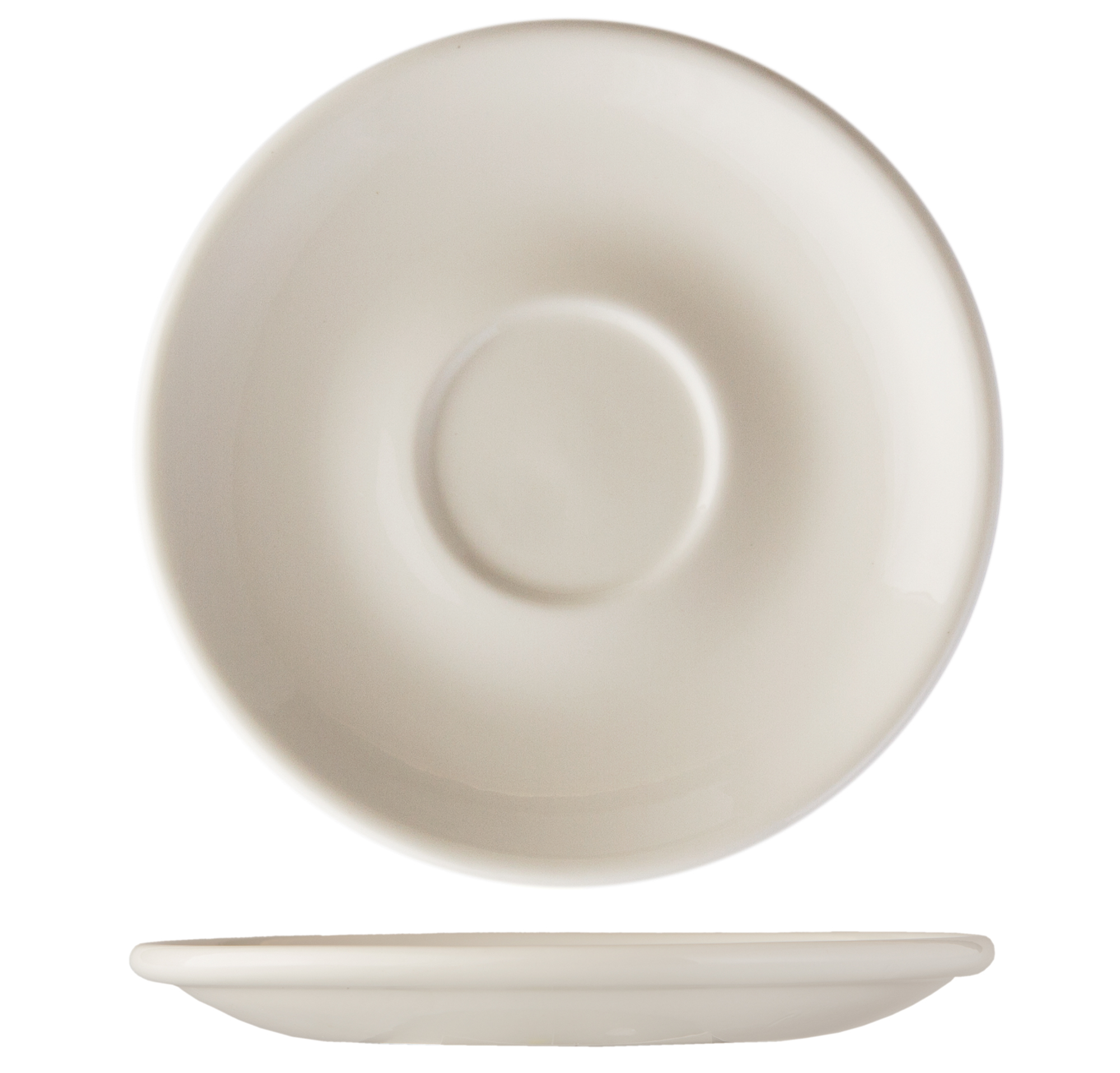 Platillo para taza de te y cafe porcelana Blanco City 15 cm. B'GHEST 01170270 (6 unidades)