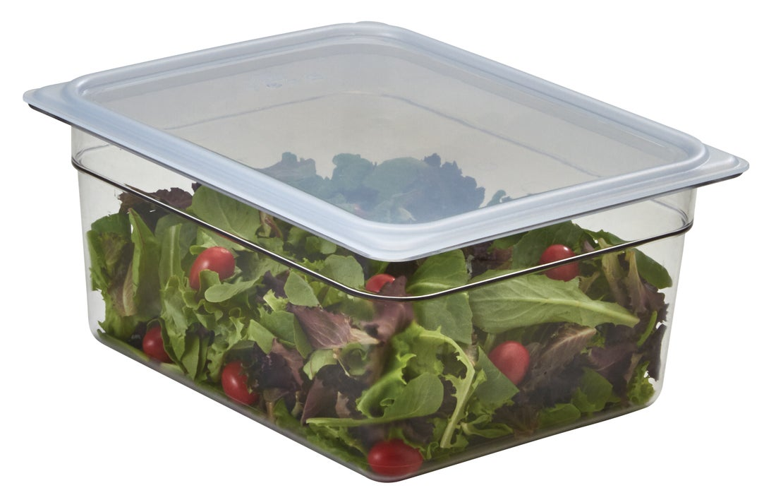 Cubeta GN 1/2 de policarbonato tranparente 26.5 x 32.5 x15 cm Capacidad 8.9 L CAMBRO 26CW-135