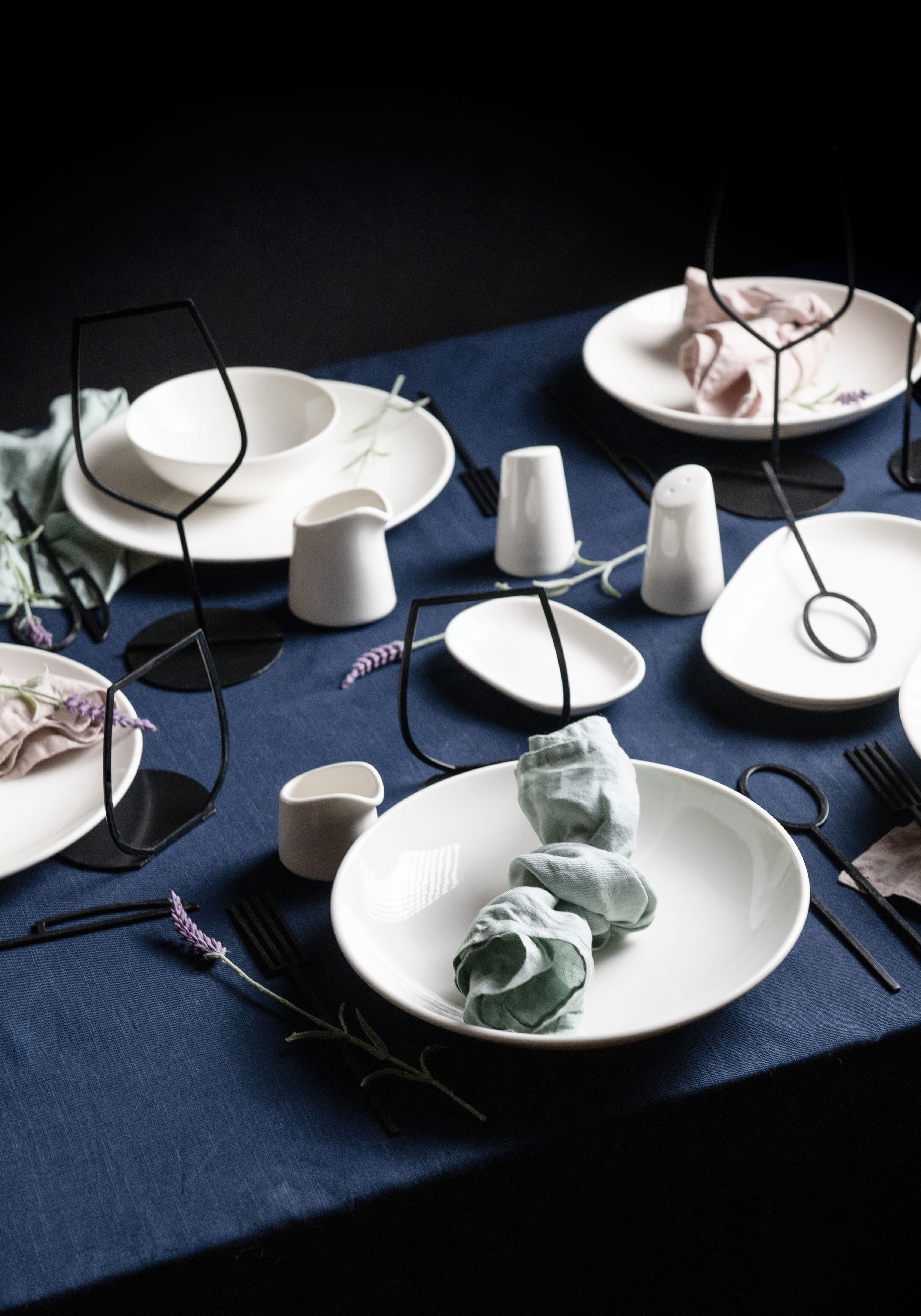 Plato llano porcelana blanca  bone china "Lona". Ø 23 cm. ID Fine 10000-111023  (12 unidades)